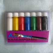 Barva akrylová univerzální - metalická - SADA